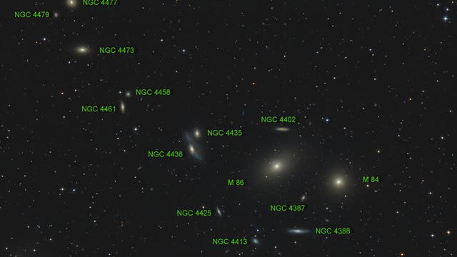 Markarian-Galaxienkette (Objekte)