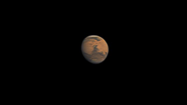 Winziger Mars mit nur noch 5,8 Bogensekunden Durchmesser 
