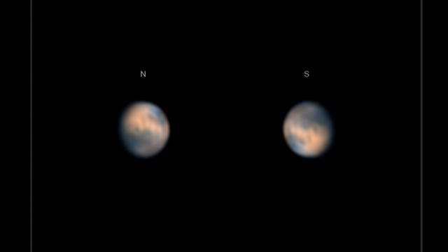 Mars mit nur noch 5,8 Bogensekunden Durchmesser am 17. März 2021