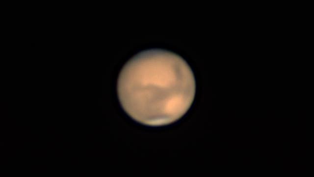 Mars in der Nacht vom 3. auf den 4. August 2018