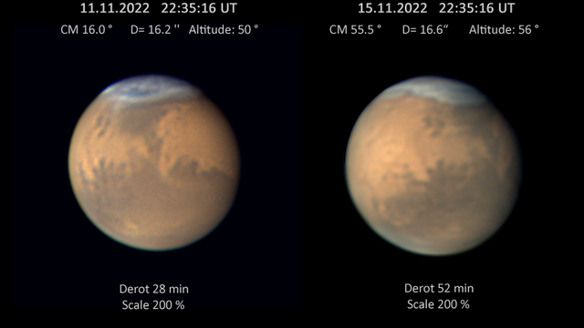 Mars 11. und 15. November 2022