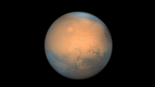 Mars in Opposition am 8. Dezember 2022