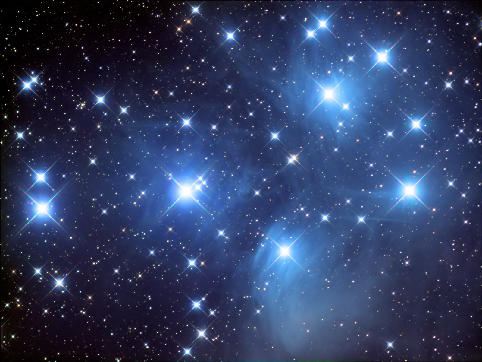 M45 - Open Cluster and Reflection Nebula in Taurus