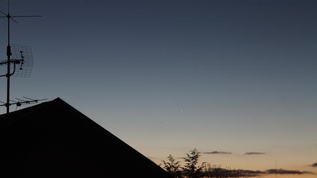 Merkur und Saturn am Morgenhimmel