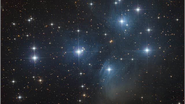 Messier 45 - (Plejaden) u. IC 349 - (Barnards Merope-Nebel)