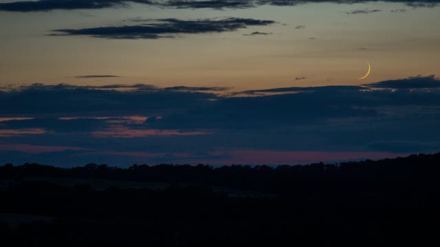 Mond und Merkur