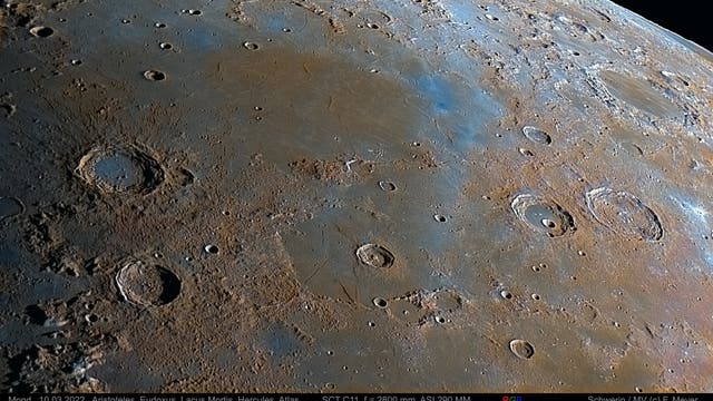 Mond, Aristoteles, Eudoxus, Hercules, Atlas am 10. März 2022