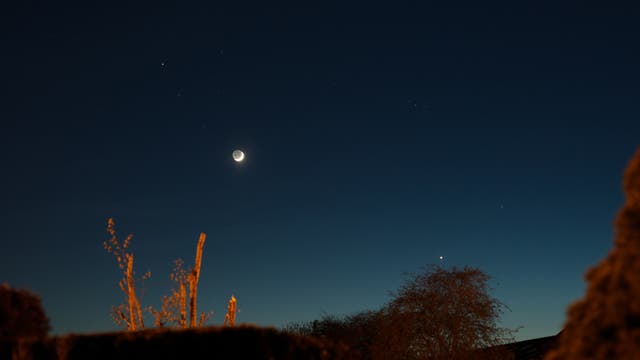 Stelldichein Mond-Venus am 18. April 2018 im Stier