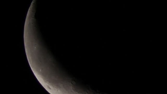 Abnehmende Mondsichel