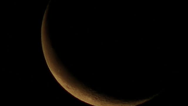 Abnehmende Mondsichel