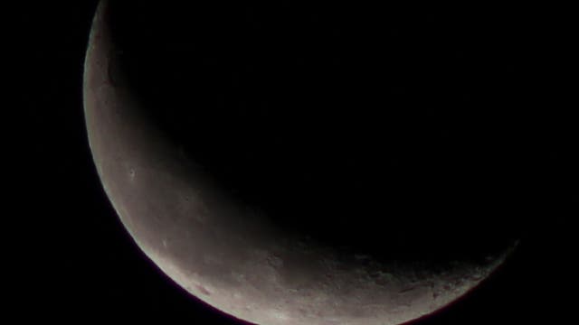 Abnehmende Mondsichel