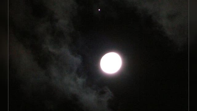 Mond und Jupiter