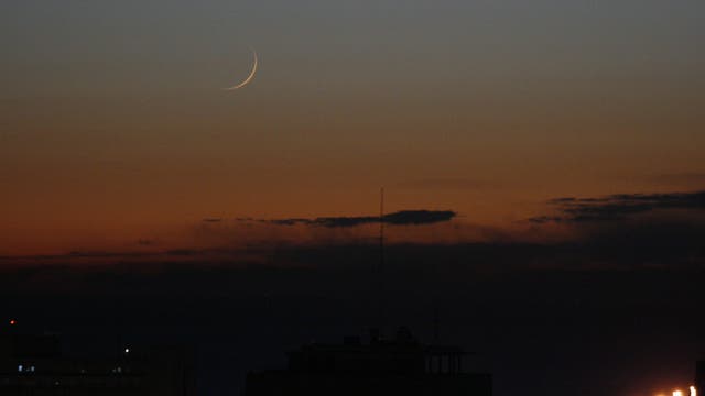 Mondaufgang über Buenos Aires