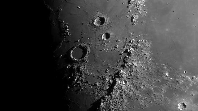 Die Kettengebirge des Mondes um das Mare Imbrium