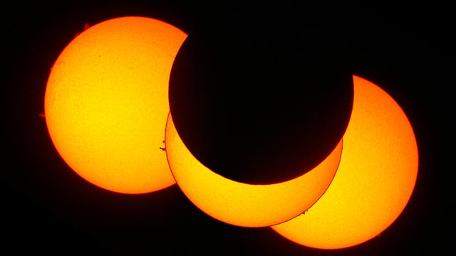 Mondrandprofil der Sonnenfinsternis vom 20. März 2015 in H-alpha