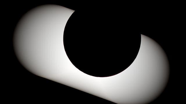 Mondrandprofil der Sonnenfinsternis vom 20. März 2015