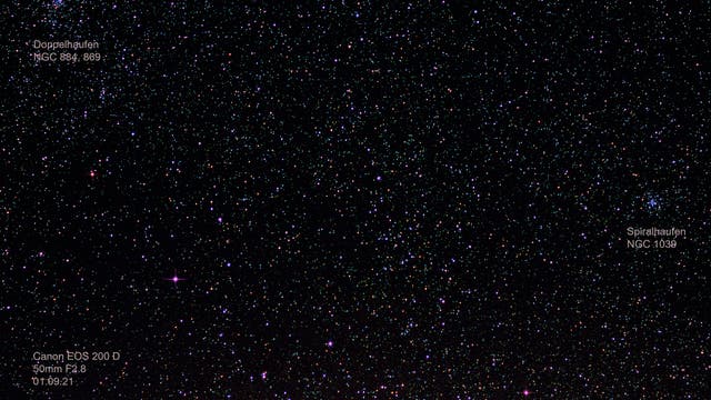 Sternhaufen beim Sternbild Perseus