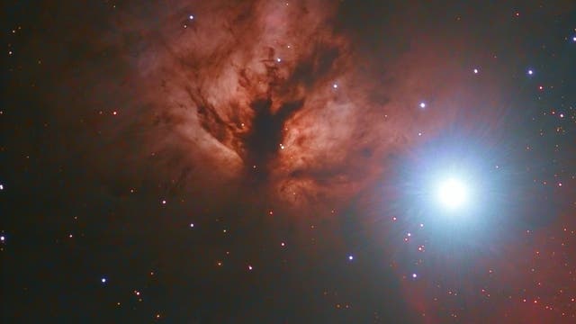 Flammennebel (NGC 2024) und Alnitak