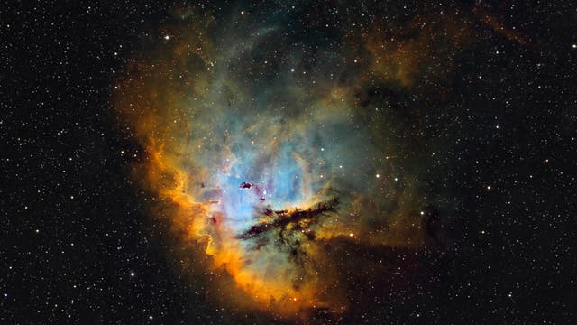 NGC 281 - Pacman-Nebel Hubble-Palette