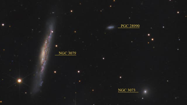 NGC 3079 (Objekte)