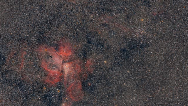 Carinanebel (NGC 3372) und Wishing Well Cluster (NGC 3532)