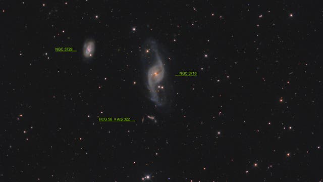 NGC 3718 = Arp 214  (Objekte)