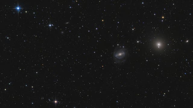 Die Galaxien NGC 5850 und 5846 im Sternbild Jungfrau