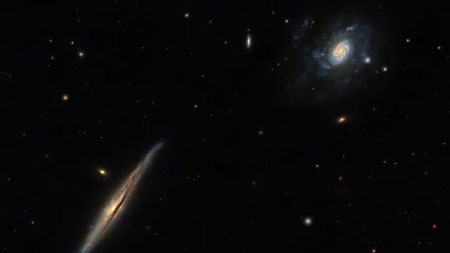 NGC 5965 + NGC 5963: spiral galaxies in Draco 