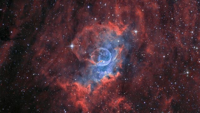 Der Blasennebel NGC 7635 als Schmalbandaufnahme