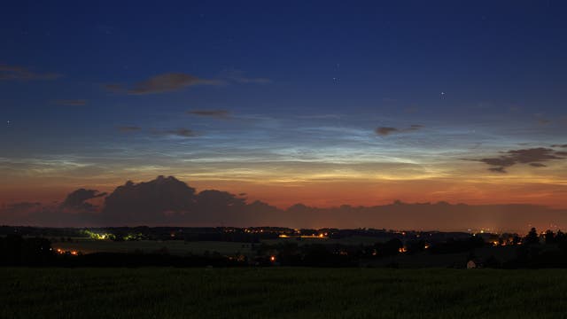 Leuchtende Nachtwolken am 13. Juni 2019