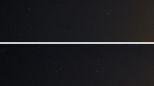 Das Sternbild Löwe mit Kleinplanet Vesta