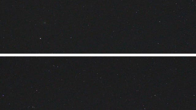 Komet C/2022 E3 (ZTF) im Sternbild Fuhrmann - Aufnahme mit mittlerer Brennweite