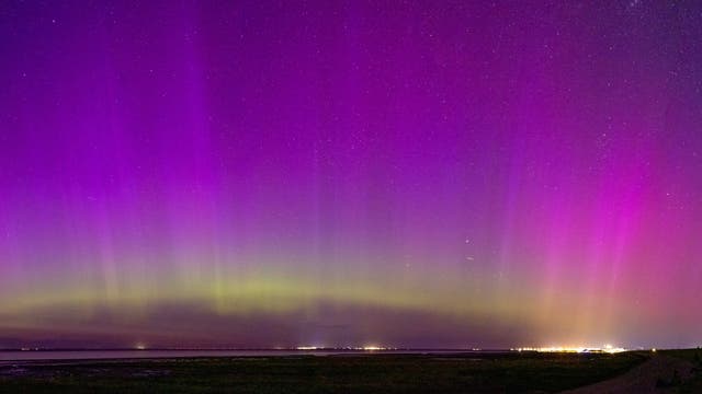 Polarlichter bei Norddeich