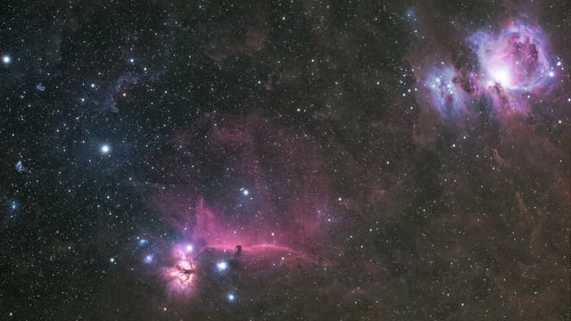 Messier 42, IC434 und Umgebung