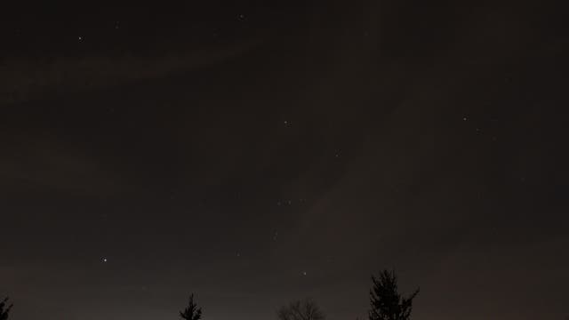 Wintersternbilder Orion, Großer und Kleiner Hund, Stier u.a.