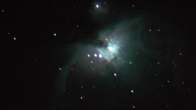 Erstes Bild des Orionnebels