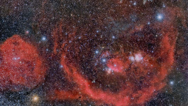 Orion Weitfeld als H-Alpha/RGB-Komposit