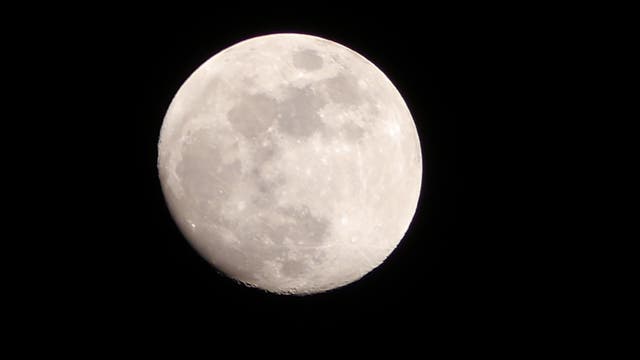 Mond am Abend des 10. März 2017