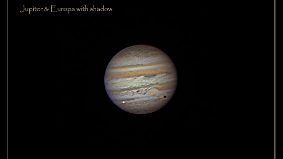Jupiter mit Europa und Schatten