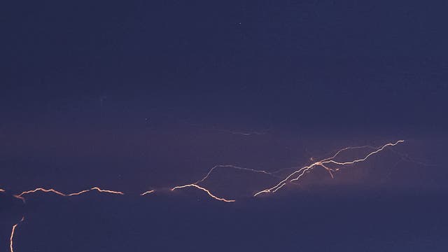 Great lightning over the Sea Punta braccetto Sicily-Italy 