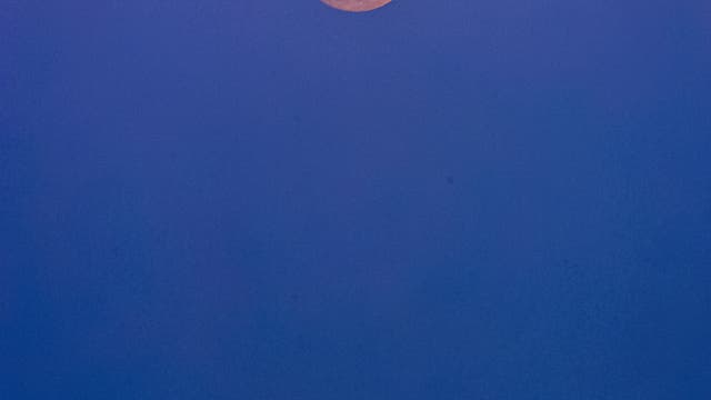 Lunar dawn Cava D'aliga Italy Sicily 