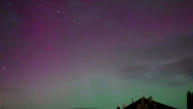 Der Große Wagen streift die Polarlichter in Harsewinkel/NRW