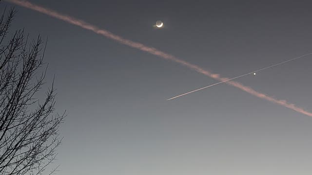 Venus und Mond mit Erdschatten Nr. 2