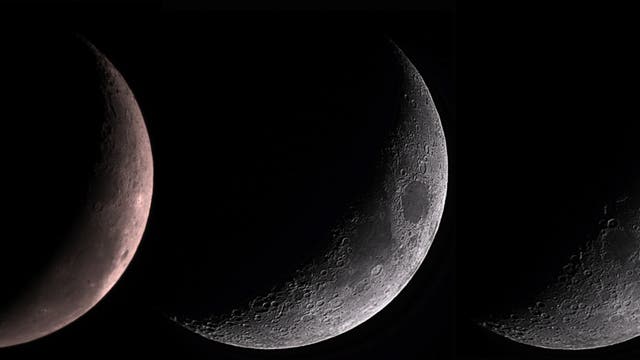 Unser Mond vom Tag nach Neumond bis zum ersten Viertel
