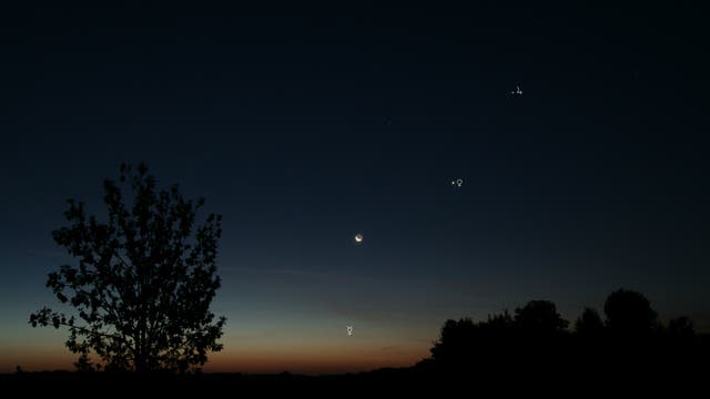 Planetenparade am Morgenhimmel