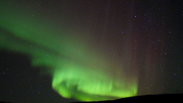 Polarlicht bei Reykjavik, Island