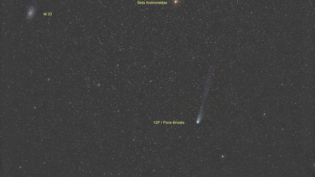 12P/Pons-Brooks und Messier 33 (Objekte)