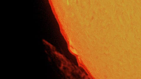 Sonnenprotuberanzen am 25. Februar 2014