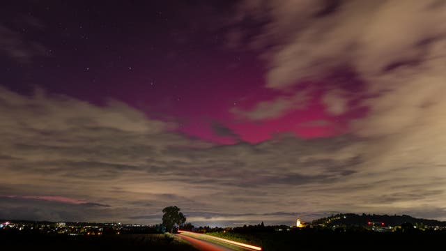 Polarlichter über Herrenberg am 10. Oktober 2024