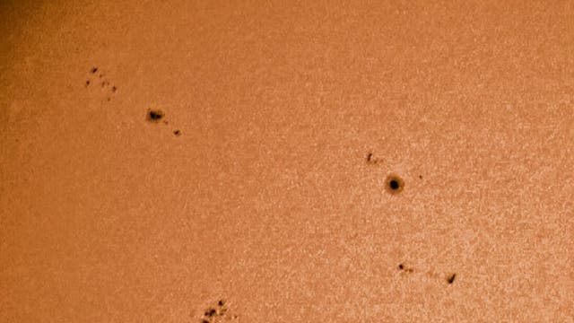 Wonderful giant Sunspot sequence on the Sun 9. August 2024, 19:00 